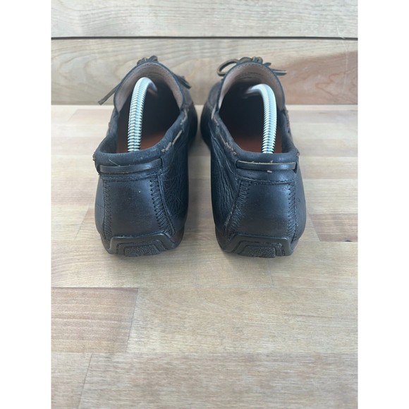 Frye Penny Leather Loafer Slip on Black Mens Shoes Size 11.5 - Picture 4 of 8